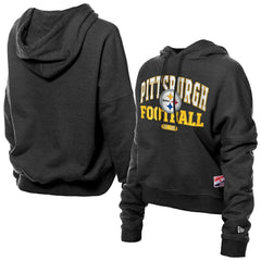 Women's Throwback Boxy Hoodie Sweatshirt - Pittsburgh Steelers