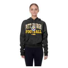 Women's Throwback Boxy Hoodie Sweatshirt - Pittsburgh Steelers