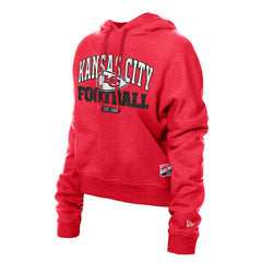 Women's Throwback Boxy Hoodie Sweatshirt - Kansas City Chiefs