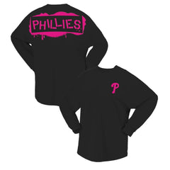 MLB Philadelphia Phillies Fanatics Women's Neon Jersey Long Sleeve T-Shirt