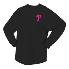 MLB Philadelphia Phillies Fanatics Women's Neon Jersey Long Sleeve T-Shirt