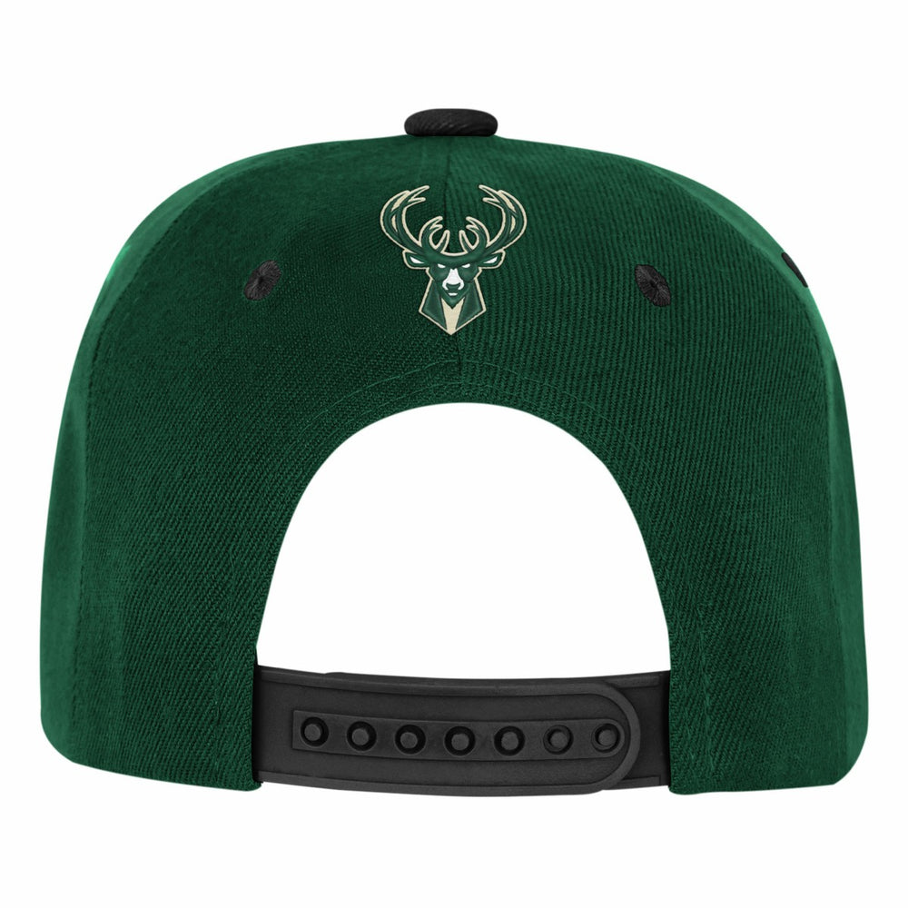 NBA Milwaukee Bucks Outerstuff Youth Two-Tone Snapback Hat