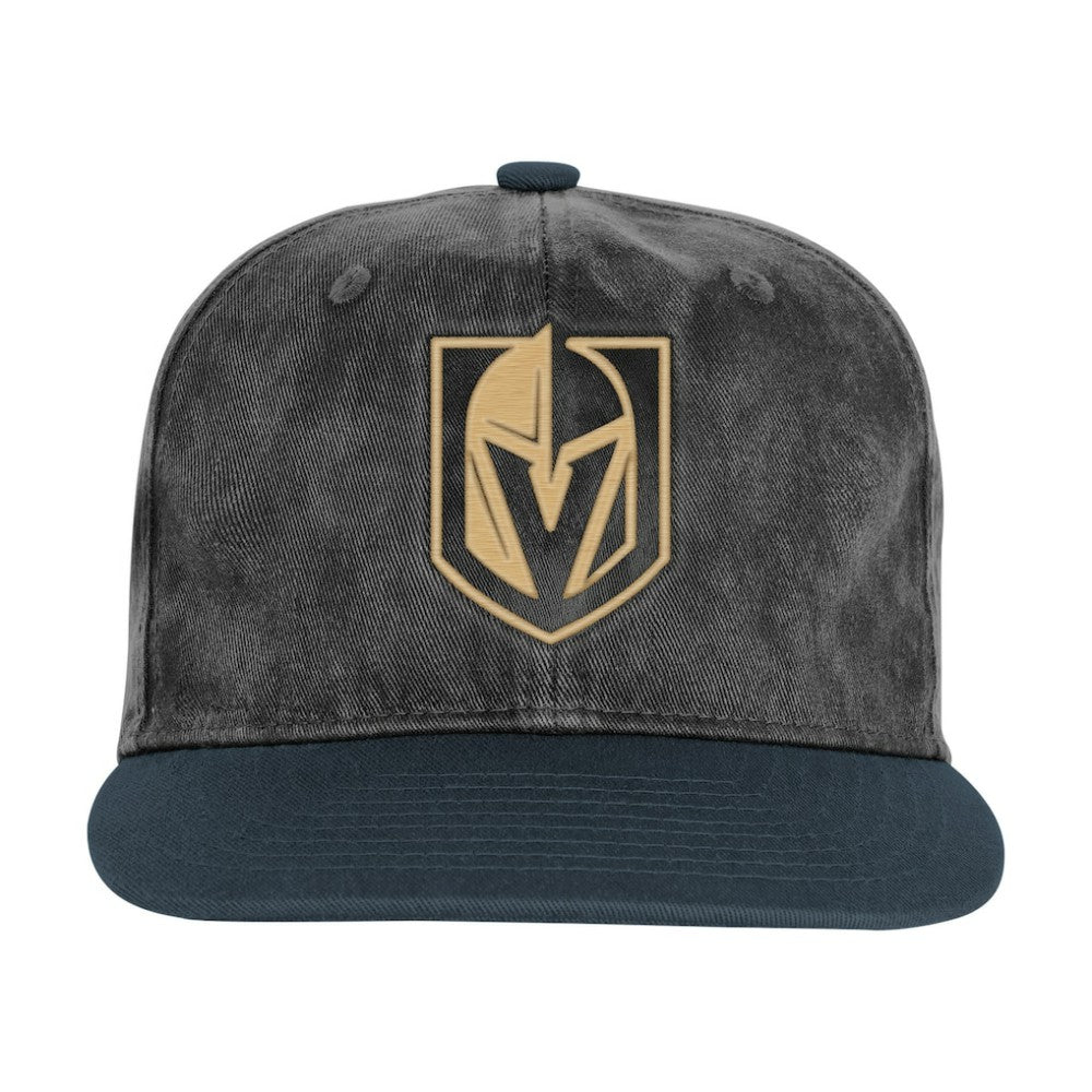 NHL Silver/Black Vegas Golden Knights Outerstuff Youth True Retro Deadstock Adjustable Hat