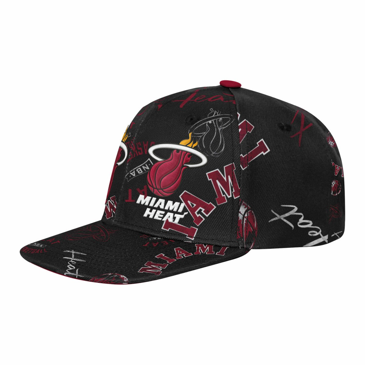 NBA Miami Heat Outerstuff Youth Street Hooper Allover Print Snapback Hat