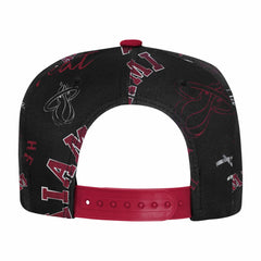 NBA Miami Heat Outerstuff Youth Street Hooper Allover Print Snapback Hat