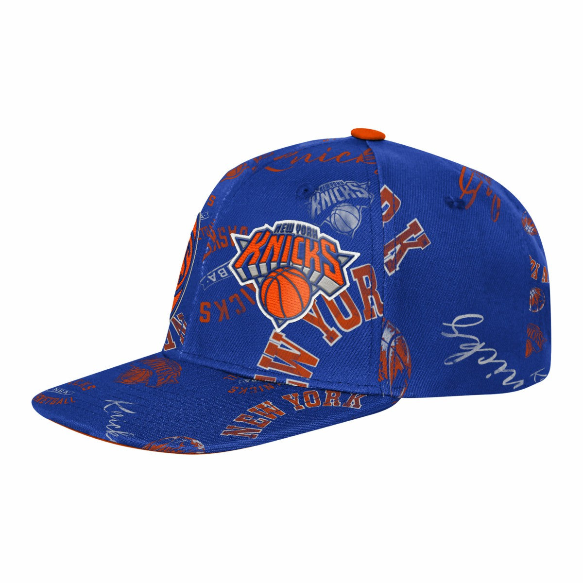 NBA New York Knicks Outerstuff Youth Street Hooper Allover Print Snapback Hat