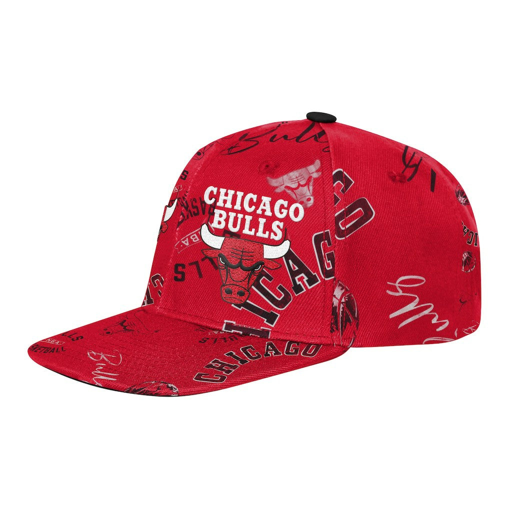 NBA Chicago Bulls Outerstuff Youth Street Hooper Allover Print Snapback Hat