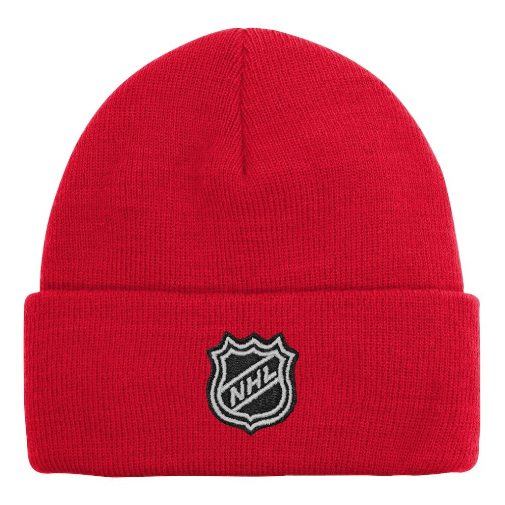 NHL Red Chicago Blackhawks Outerstuff Youth 2.0 Essential Cuffed Knit Hat