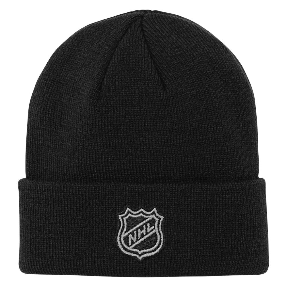NHL Black Pittsburgh Penguins Outerstuff Youth 2.0 Essential Cuffed Knit Hat