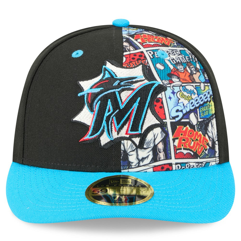 MLB Miami Marlins New Era 2025 MLB Diamond Hero Edition Low Profile 59FIFTY Fitted Hat