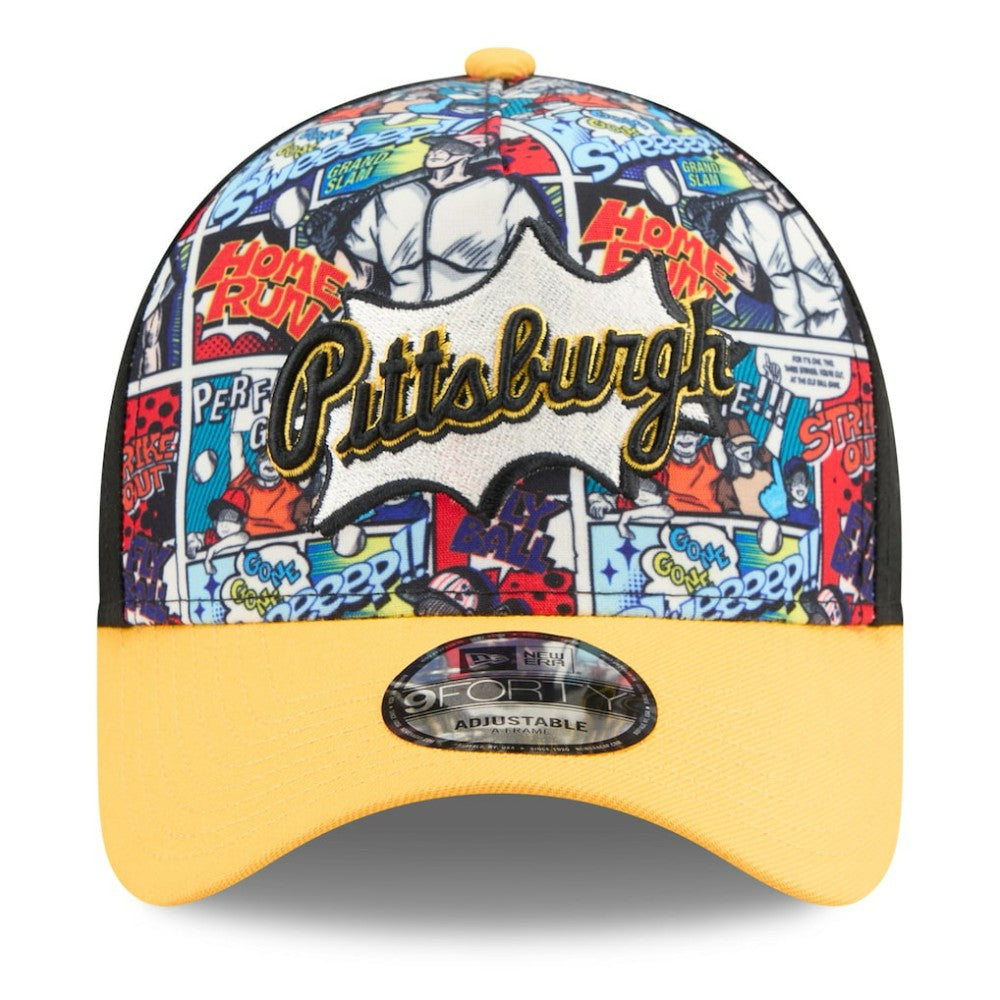 MLB Pittsburgh Pirates New Era 2025 MLB Diamond Hero Edition A-Frame 9FORTY Adjustable Hat