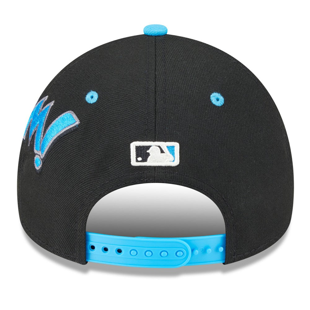 MLB Miami Marlins New Era Youth 2025 MLB Diamond Hero Edition A-Frame 9FORTY Adjustable Hat