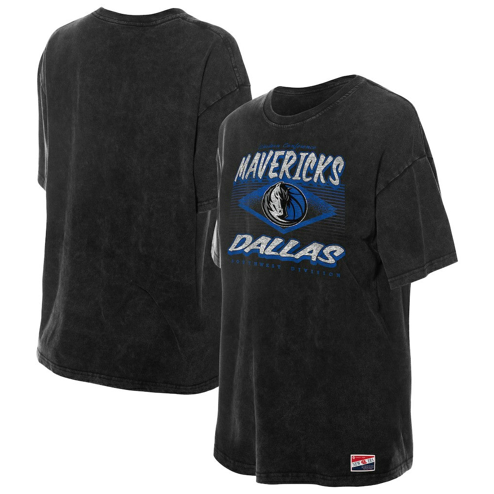 NBA Dallas Mavericks Women's Throwback Mineral Wash Oversized T-Shirt sale