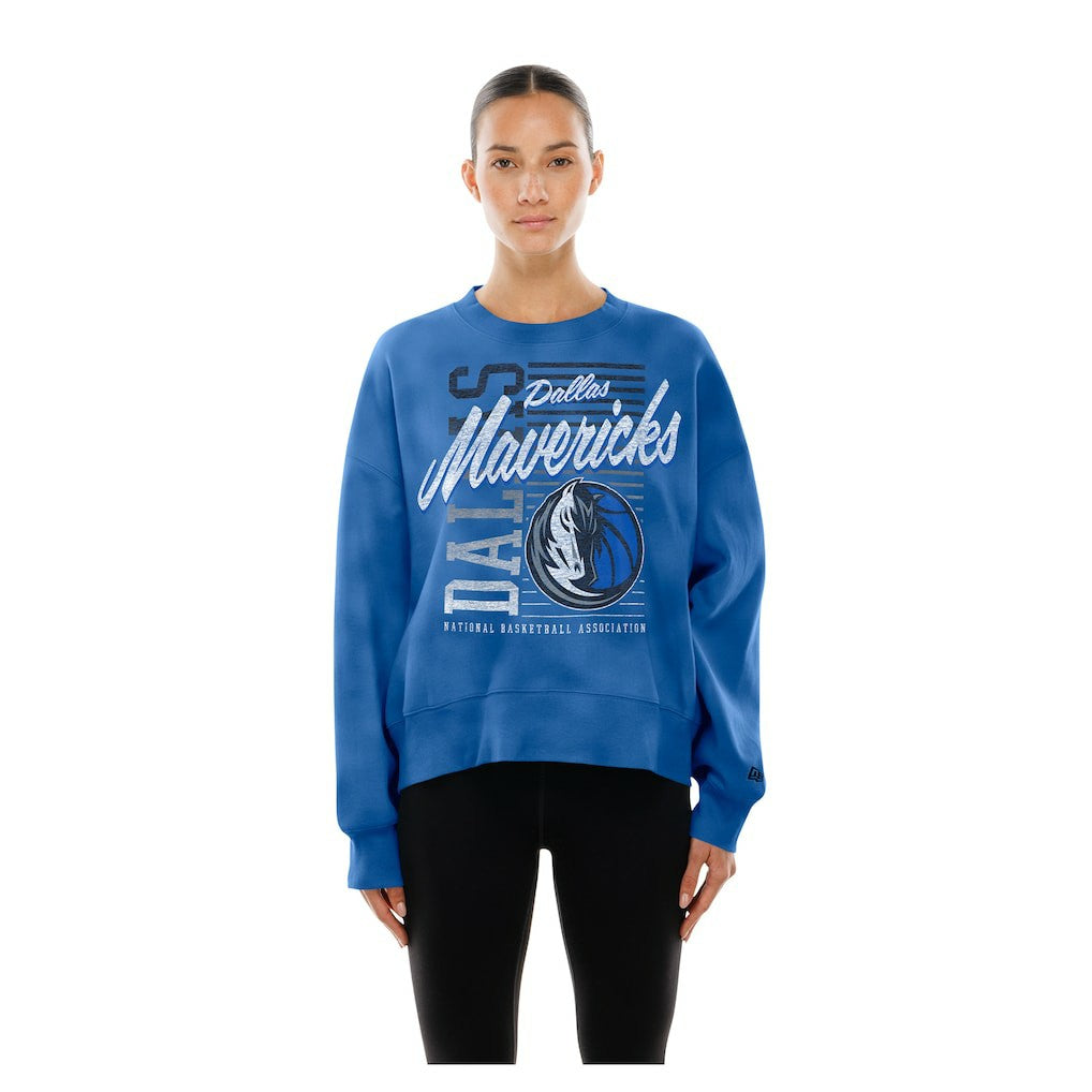 NBA Dallas Mavericks Women's Boxy Throwback Mineral Wash Sweatshirt sale