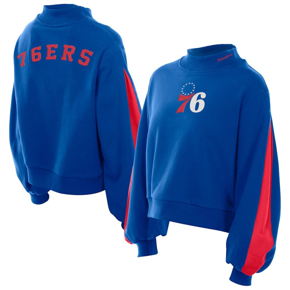 NBA Philadelphia 76ers Women's Sport Night Balloon Sleeves Sweatshirt sale