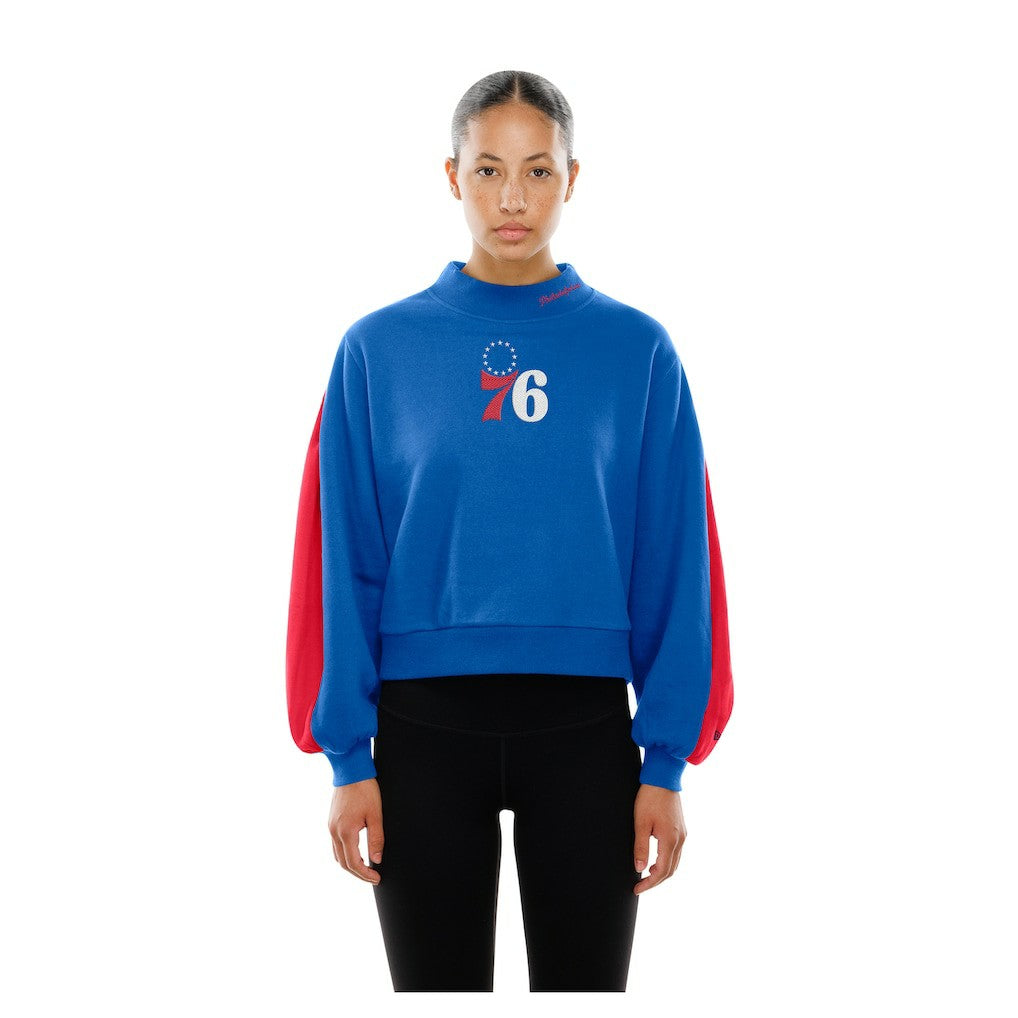 NBA Philadelphia 76ers Women's Sport Night Balloon Sleeves Sweatshirt sale