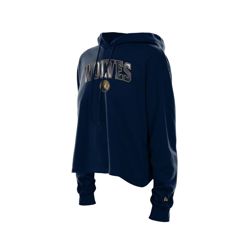 NBA Minnesota Timberwolves Women's Glam Game Open Back Hoodie