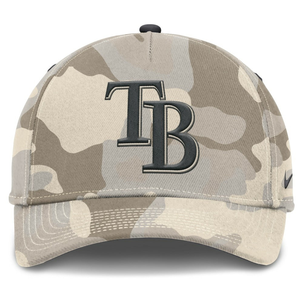 MLB Tampa Bay Rays Nike Camo Pack Rise Adjustable Hat