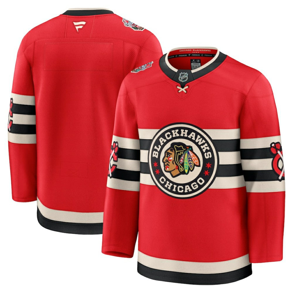 NHL Red Chicago Blackhawks Fanatics 2025 NHL Winter Classic Premium Jersey