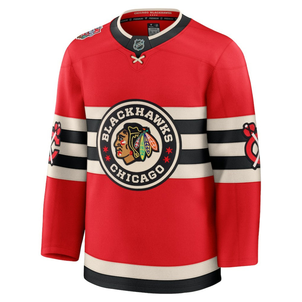 NHL Red Chicago Blackhawks Fanatics 2025 NHL Winter Classic Premium Jersey