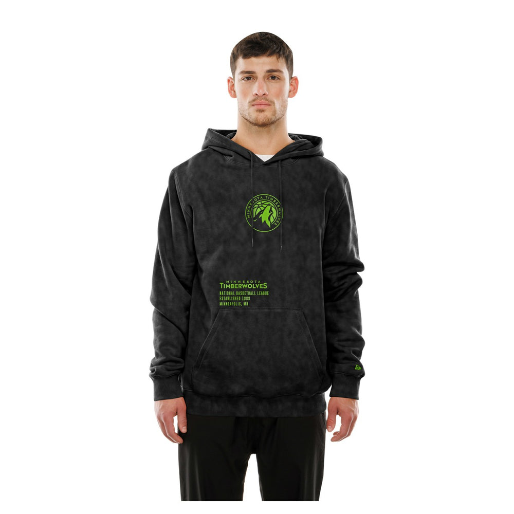 NBA Minnesota Timberwolves Sport Night Mineral Wash Pullover Hoodie