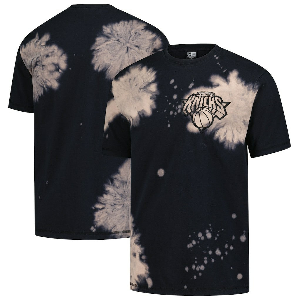NBA New York Knicks Injection Bleached Out Raw Edge Oversized T-Shirt