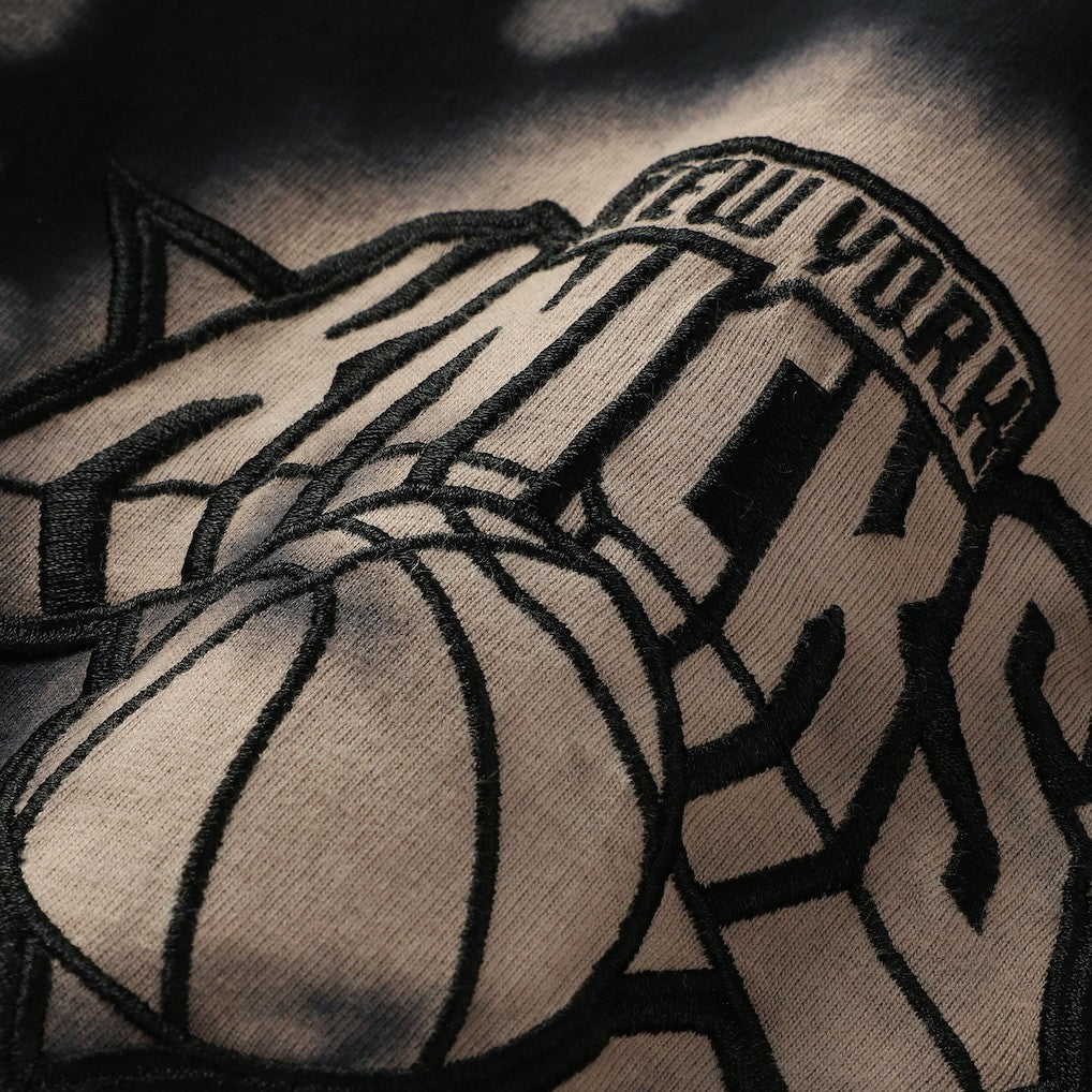 NBA New York Knicks Injection Bleached Out Raw Edge Oversized T-Shirt
