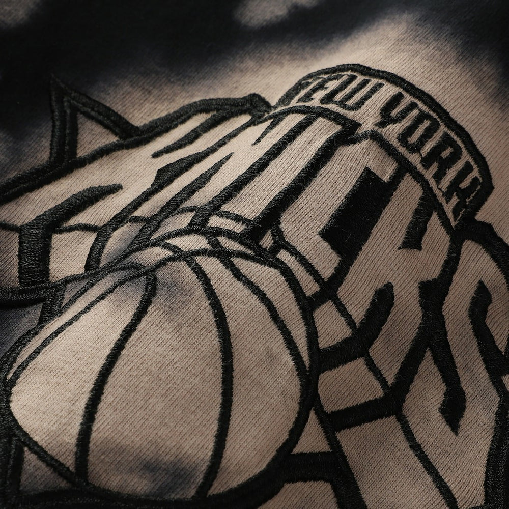 NBA New York Knicks Injection Bleached Out Raw Edge Oversized T-Shirt