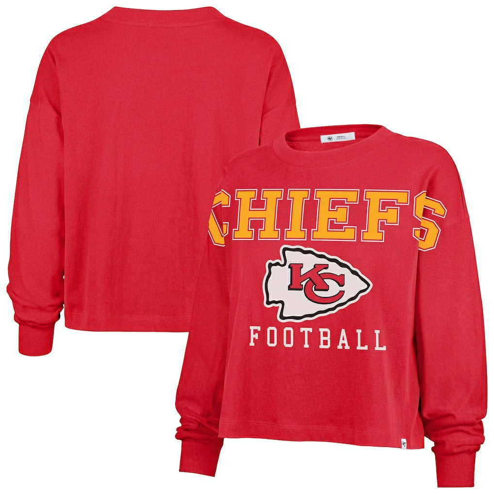 '47 Women's Outreach City Oversized Long Sleeve T-Shirt - Kansas City Chiefs