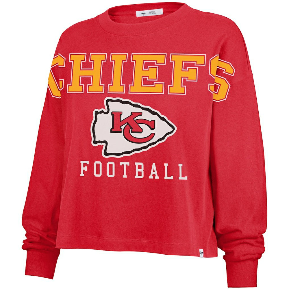 '47 Women's Outreach City Oversized Long Sleeve T-Shirt - Kansas City Chiefs