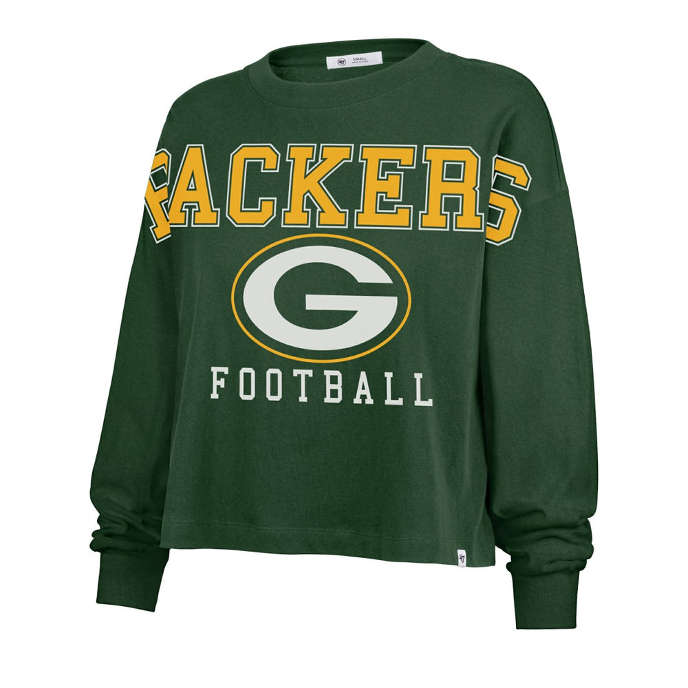 '47 Women's Outreach City Oversized Long Sleeve T-Shirt - Green Bay Packers