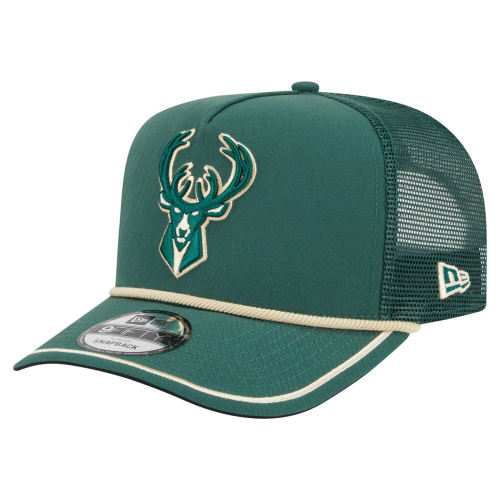 NBA Milwaukee Bucks Vintage Team Rope A-Frame 9FIFTY Snapback Hat