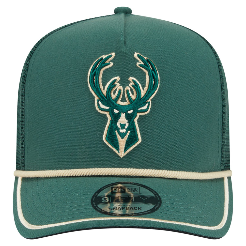 NBA Milwaukee Bucks Vintage Team Rope A-Frame 9FIFTY Snapback Hat