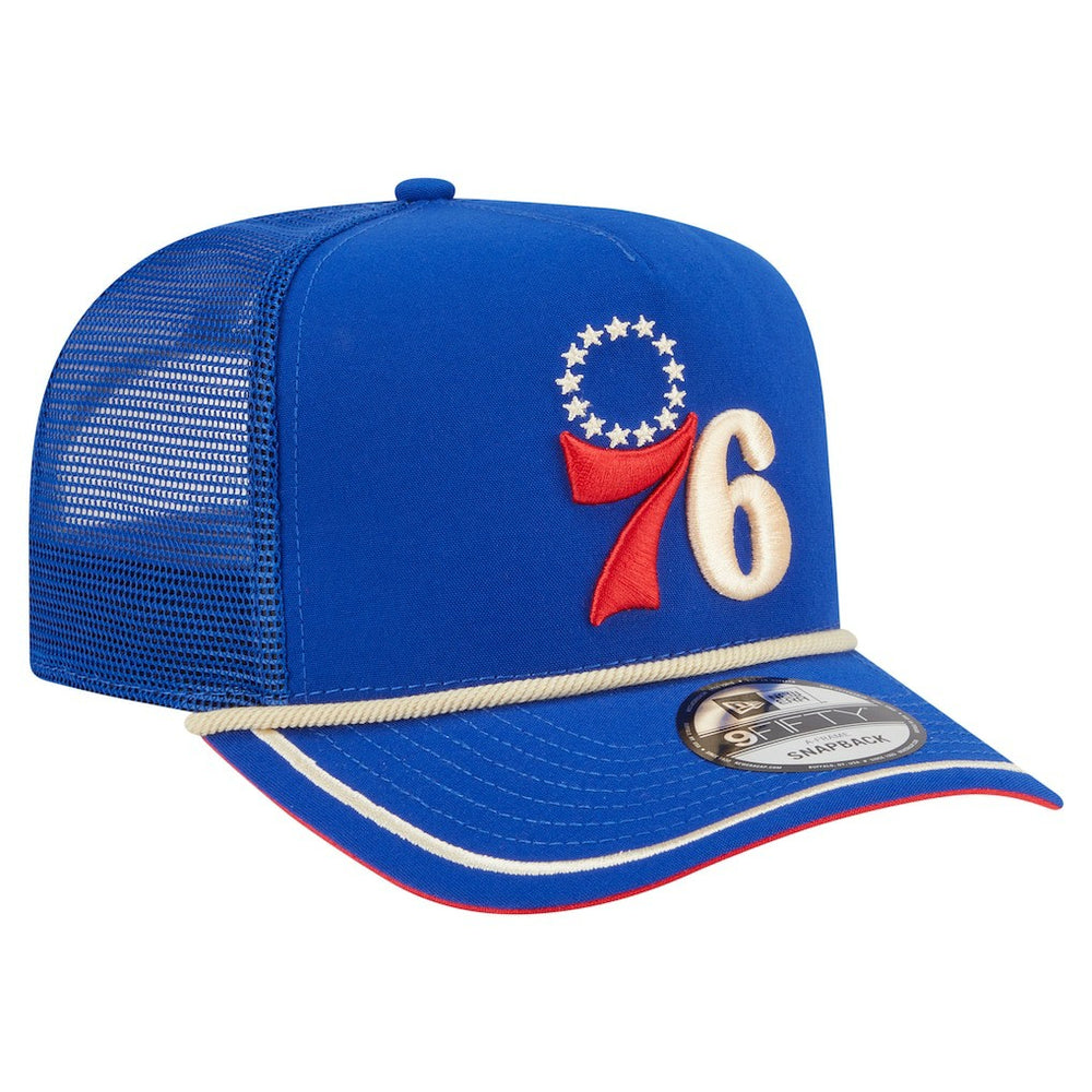 NBA Philadelphia 76ers Vintage Team Rope A-Frame 9FIFTY Snapback Hat