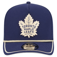 NHL Blue Toronto Maple Leafs New Era Vintage Team Rope A-Frame 9FIFTY Snapback Hat
