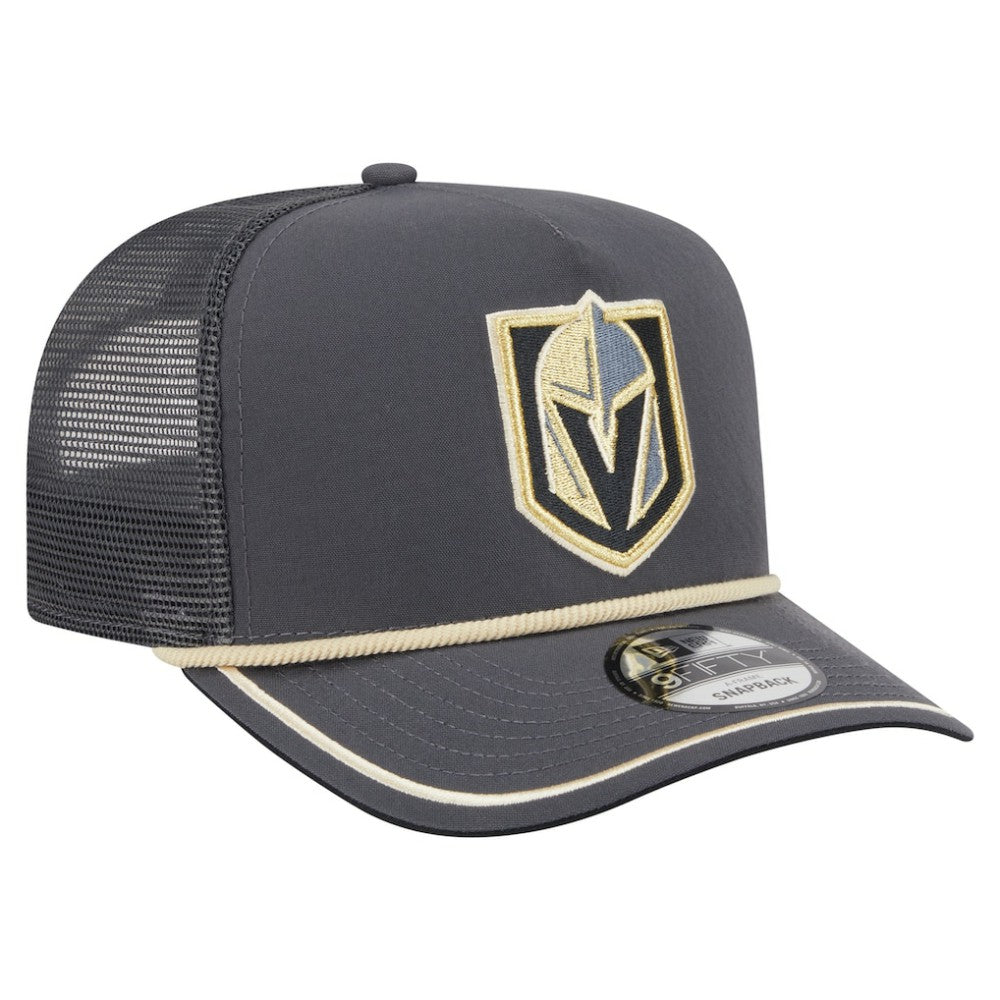 NHL Gray Vegas Golden Knights New Era Vintage Team Rope A-Frame 9FIFTY Snapback Hat