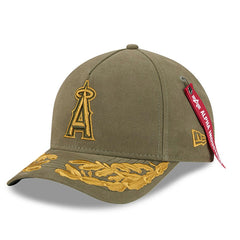 MLB Los Angeles Angels New Era x Alpha Industries A-Frame 9FORTY Adjustable Hat