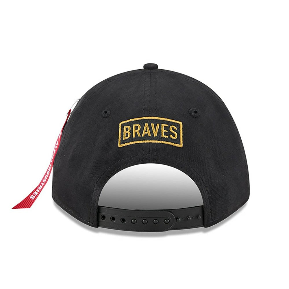 MLB Atlanta Braves New Era x Alpha Industries A-Frame 9FORTY Adjustable Hat