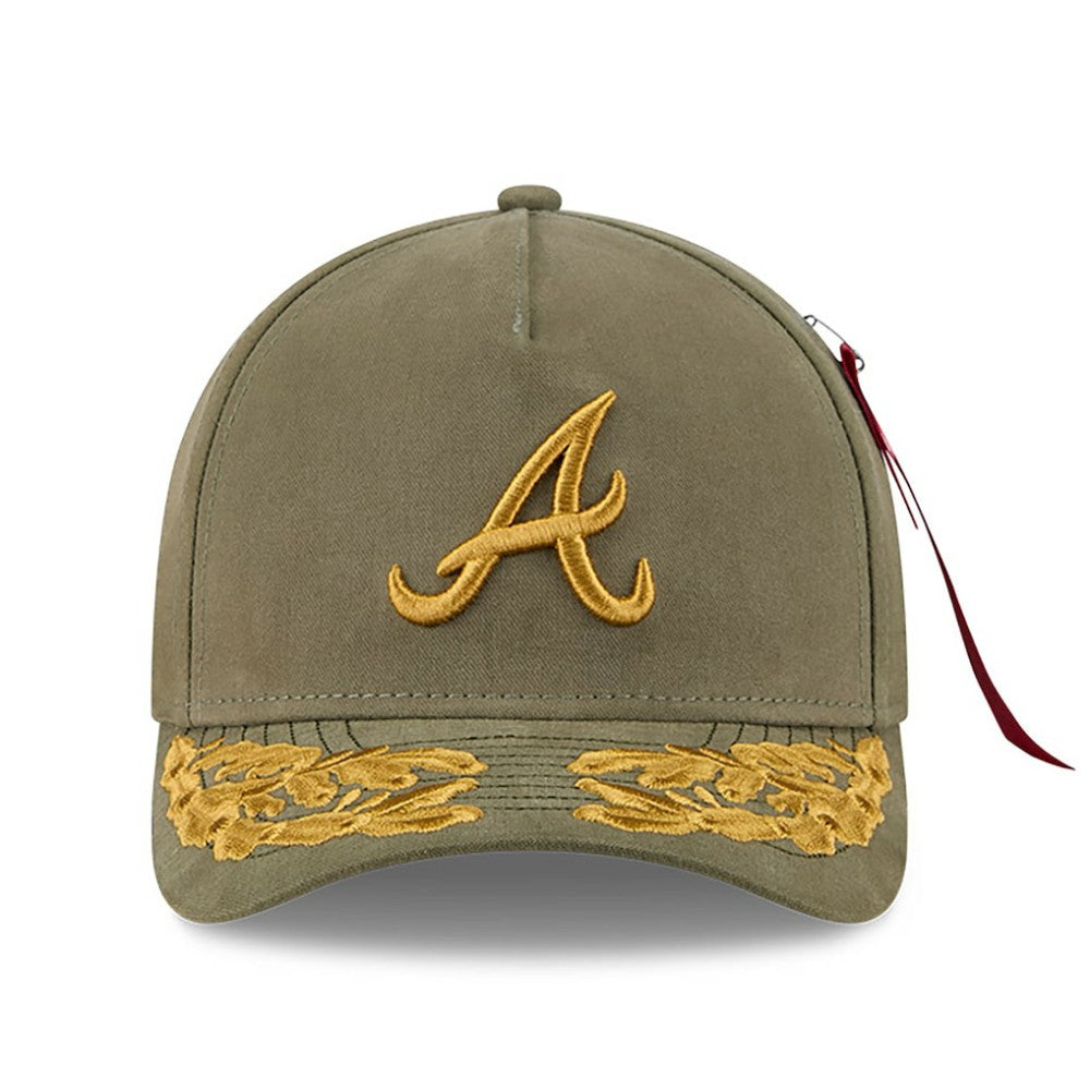 MLB Atlanta Braves New Era x Alpha Industries A-Frame 9FORTY Adjustable Hat