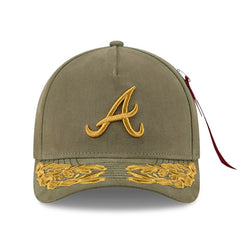 MLB Atlanta Braves New Era x Alpha Industries A-Frame 9FORTY Adjustable Hat
