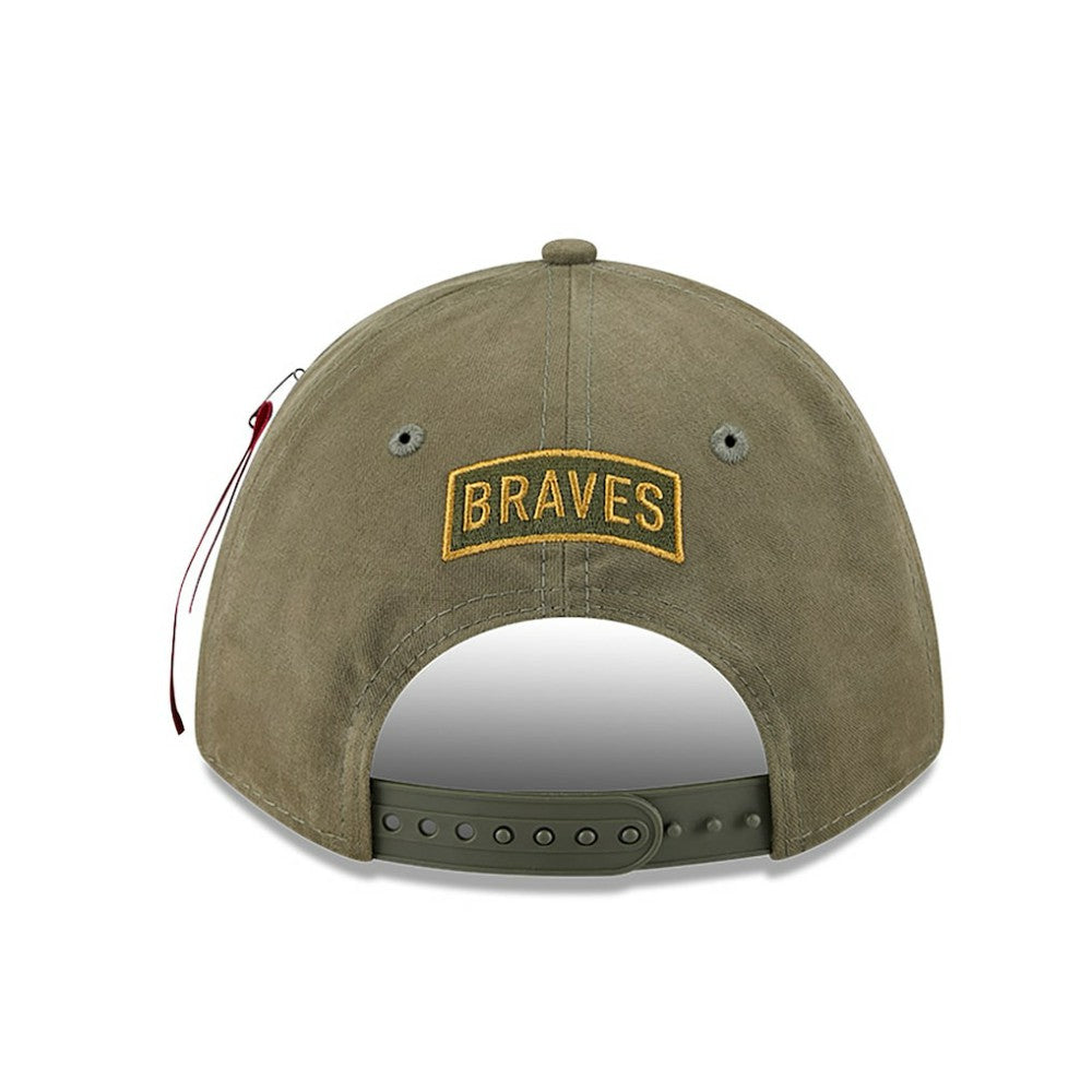 MLB Atlanta Braves New Era x Alpha Industries A-Frame 9FORTY Adjustable Hat