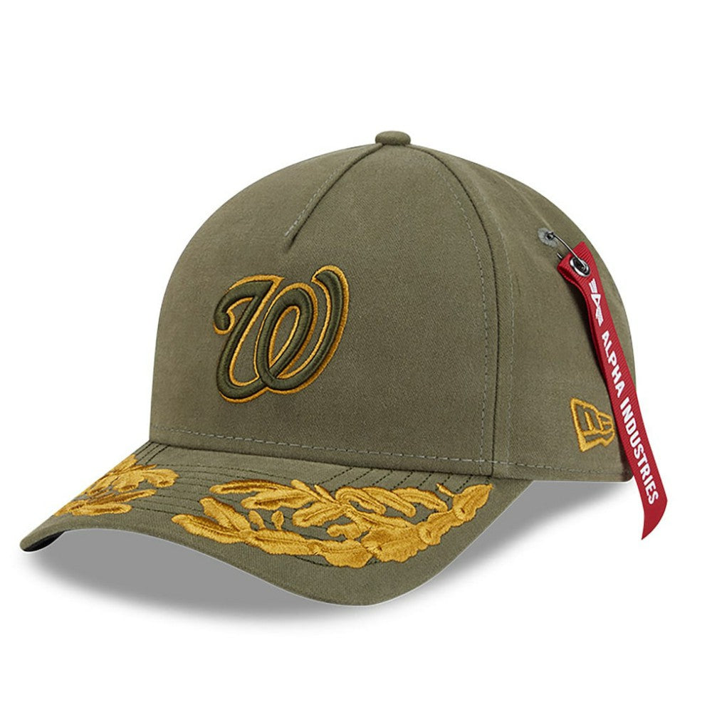 MLB Washington Nationals New Era x Alpha Industries A-Frame 9FORTY Adjustable Hat