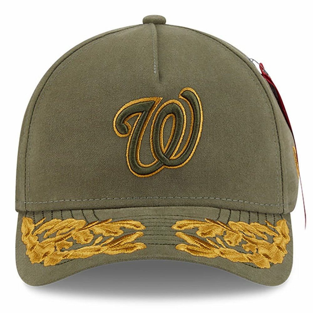 MLB Washington Nationals New Era x Alpha Industries A-Frame 9FORTY Adjustable Hat