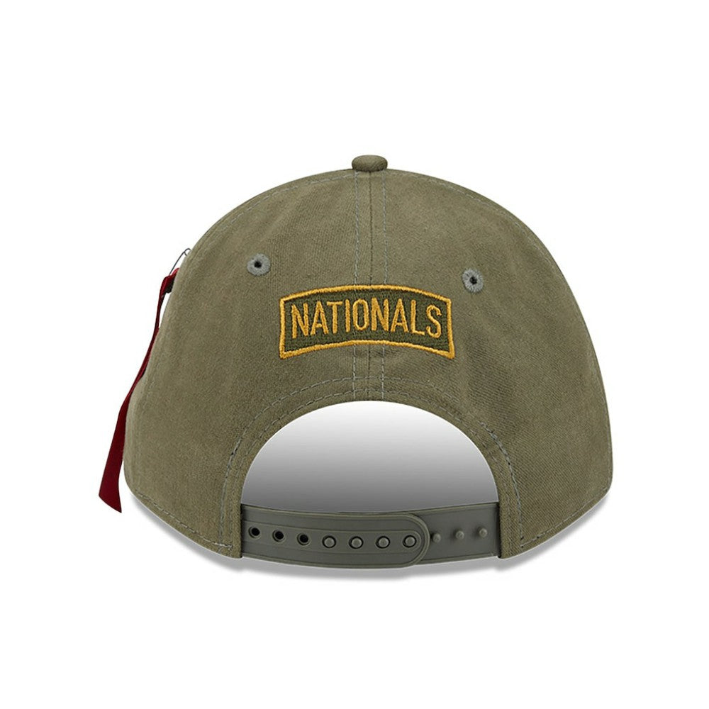 MLB Washington Nationals New Era x Alpha Industries A-Frame 9FORTY Adjustable Hat