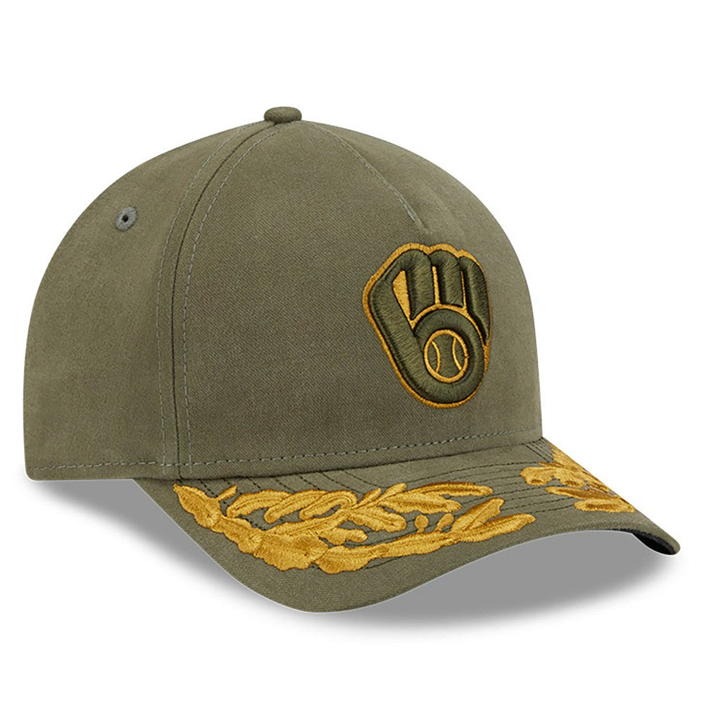 MLB Milwaukee Brewers New Era x Alpha Industries A-Frame 9FORTY Adjustable Hat