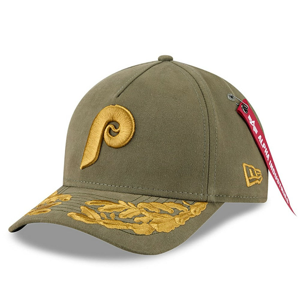 MLB Philadelphia Phillies New Era x Alpha Industries A-Frame 9FORTY Adjustable Hat