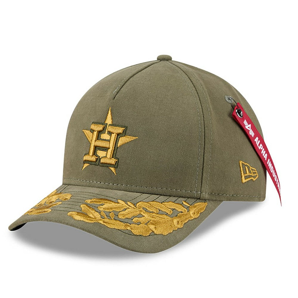 MLB Houston Astros New Era x Alpha Industries A-Frame 9FORTY Adjustable Hat
