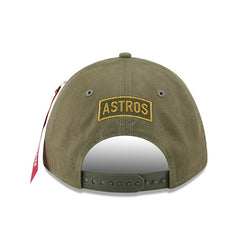 MLB Houston Astros New Era x Alpha Industries A-Frame 9FORTY Adjustable Hat