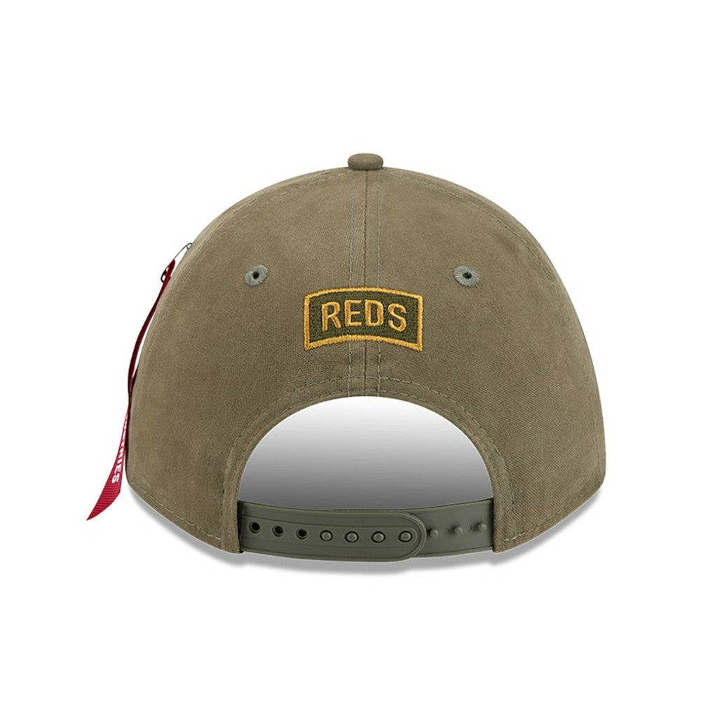MLB Cincinnati Reds New Era x Alpha Industries A-Frame 9FORTY Adjustable Hat