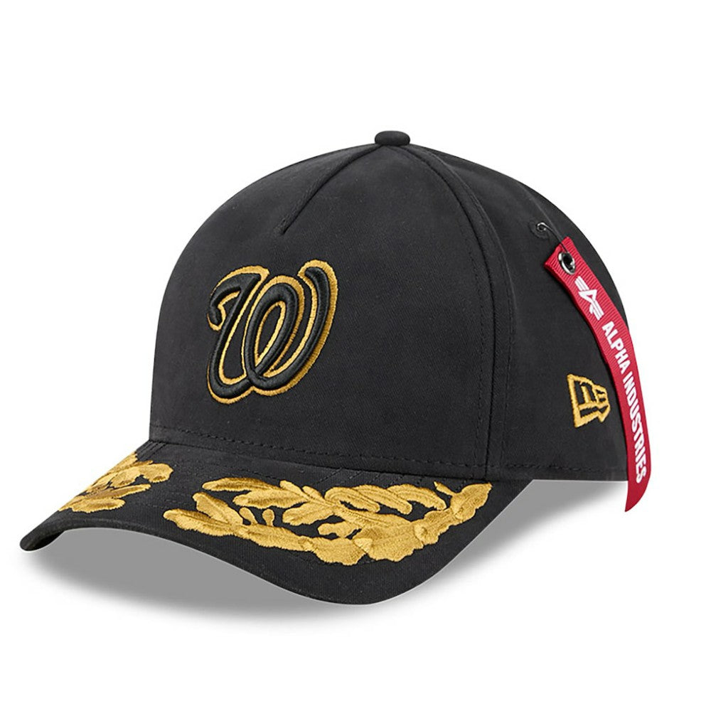 MLB Washington Nationals New Era x Alpha Industries A-Frame 9FORTY Adjustable Hat